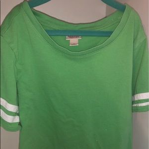 A green crop top